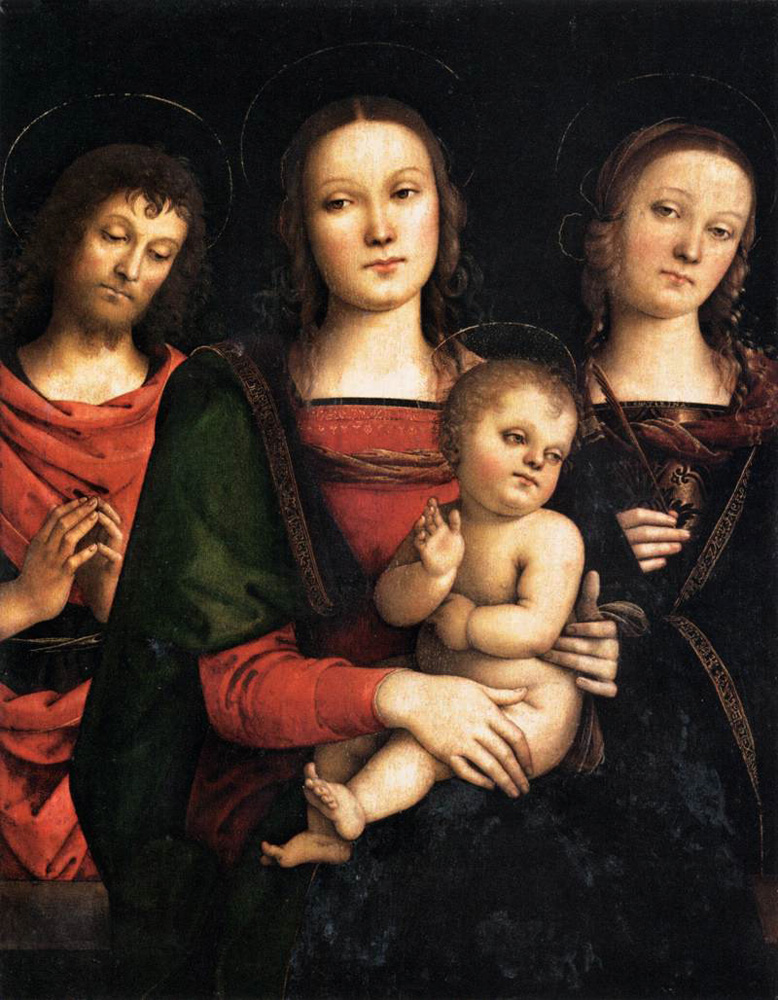virgin and child between saints john the baptist and catherine